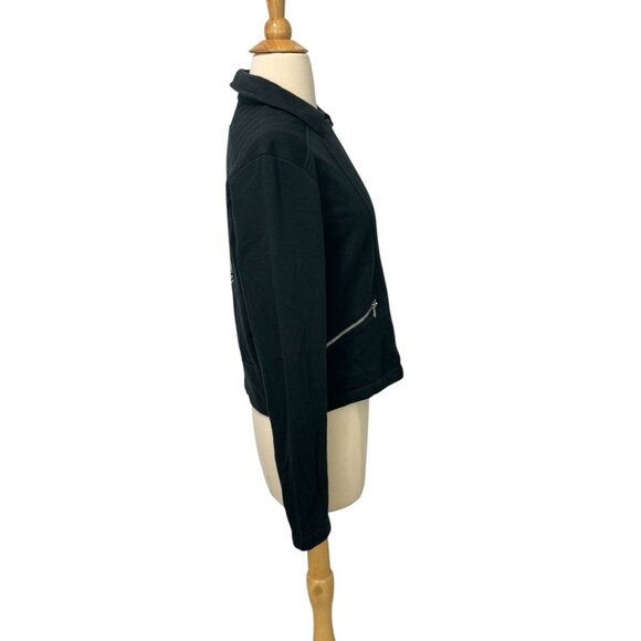 Disney Parks Nightmare Before Christmas Jack Skellington Moto Jacket Size M - Picture 2 of 11